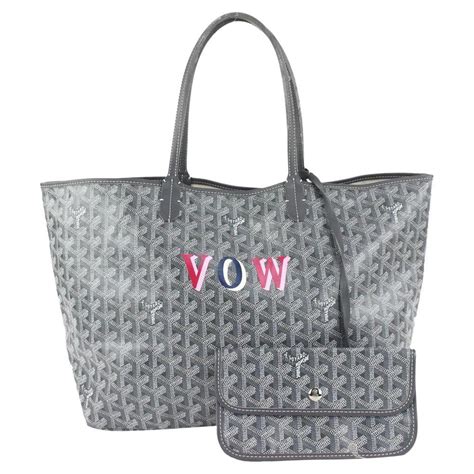 gray goyard monogram|cost of personalized goyard tote.